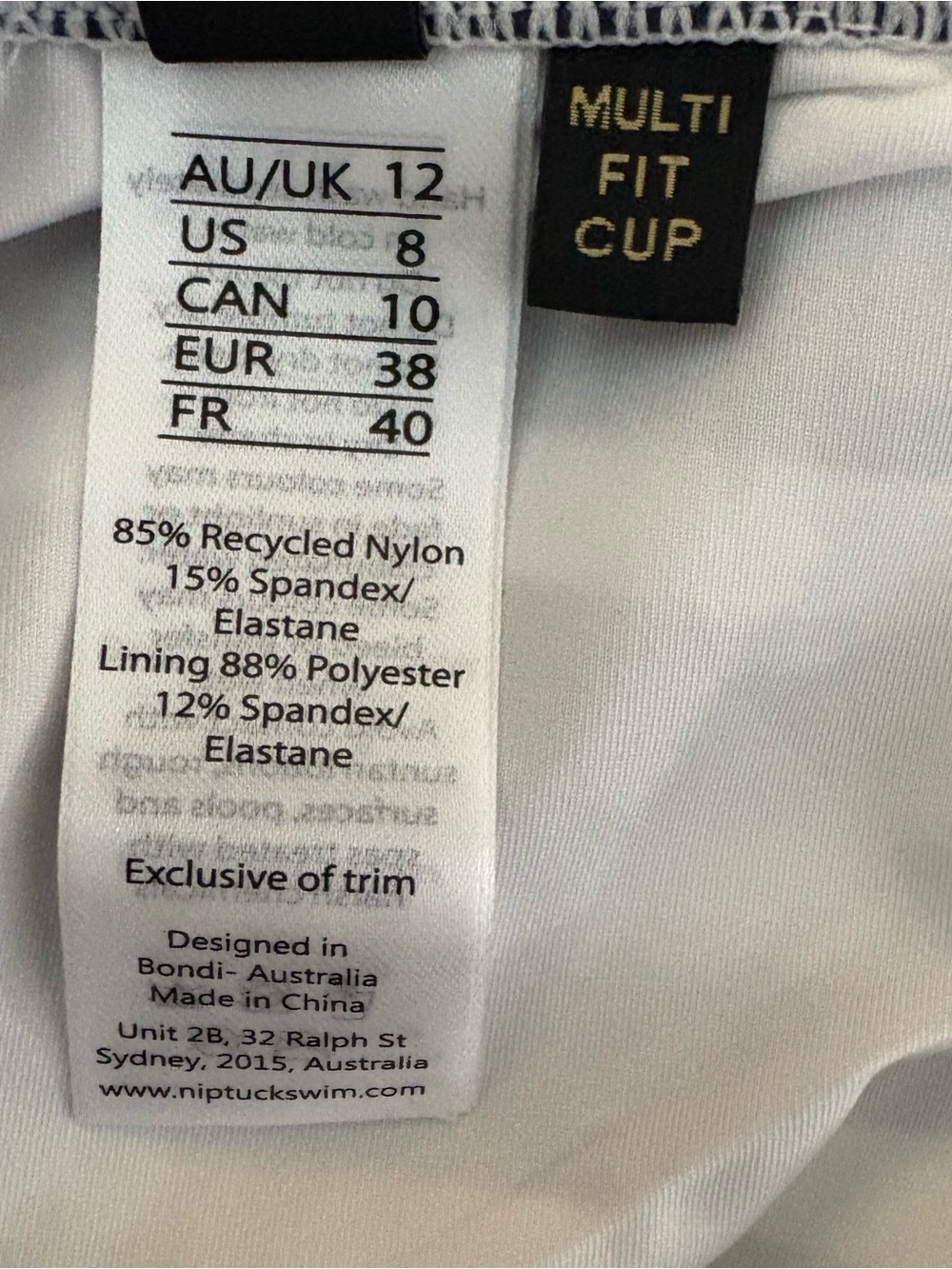 Nip Tuck Swim Navy White Stripe One Piece Swimsuit NWT Multiple Sizes - Picture 7 of 10